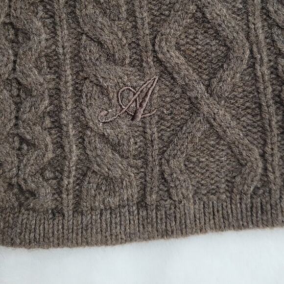 Axel Arigato NWT Cable Knit Mini Wool Skirt Size XS  Brown Preppy Academia - Picture 6 of 9